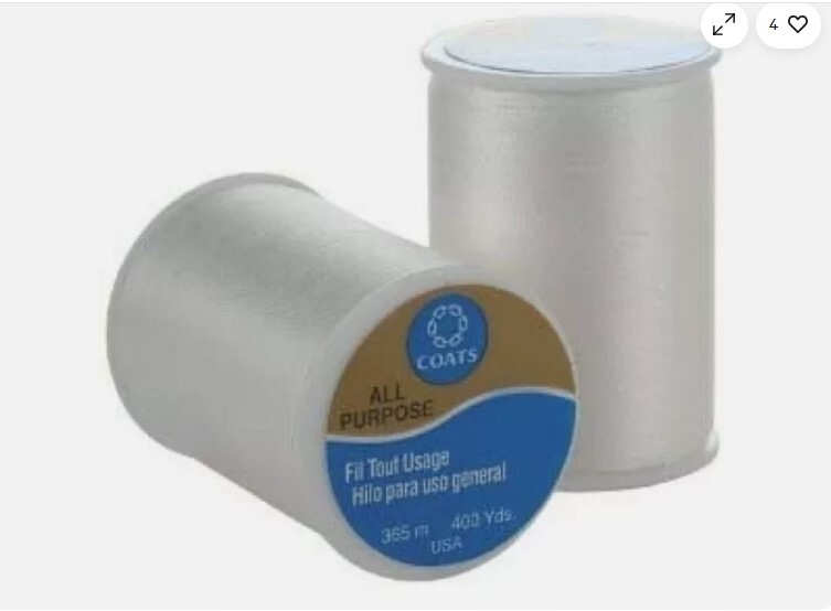 White Coats & Clark All Purpose Thread 400 Yard Spool - Various Quantity Options