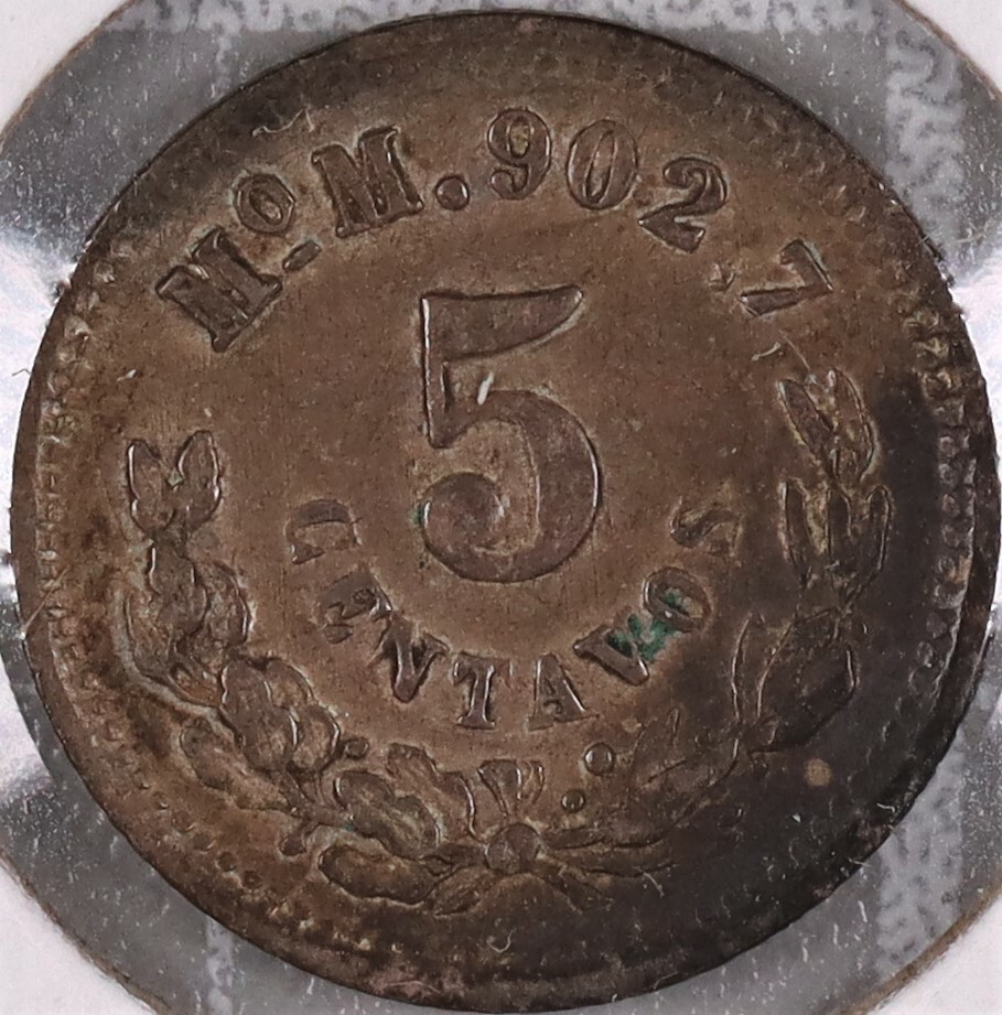 1888 Mo M Mexico 5 Centavos Coin #1-2