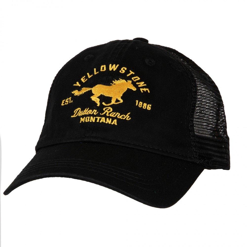 Yellowstone Dutton Ranch Bronco Logo Adjustable Trucker Hat Multi-Color