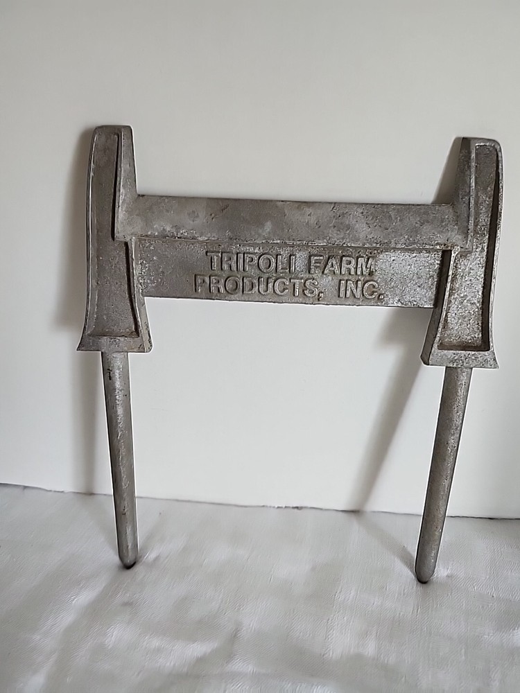 CAST ALUMINUM ADV. CUST. APPRC. GIFT;"BOOT SCRAPER;"TRIPOLI FARM PROD. INC,"