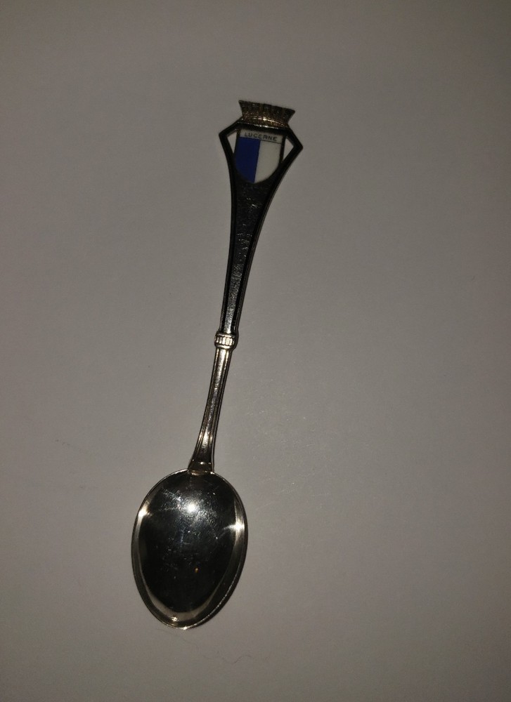 VINTAGE 800 SILVER LUCERNE SOUVENIR SPOON