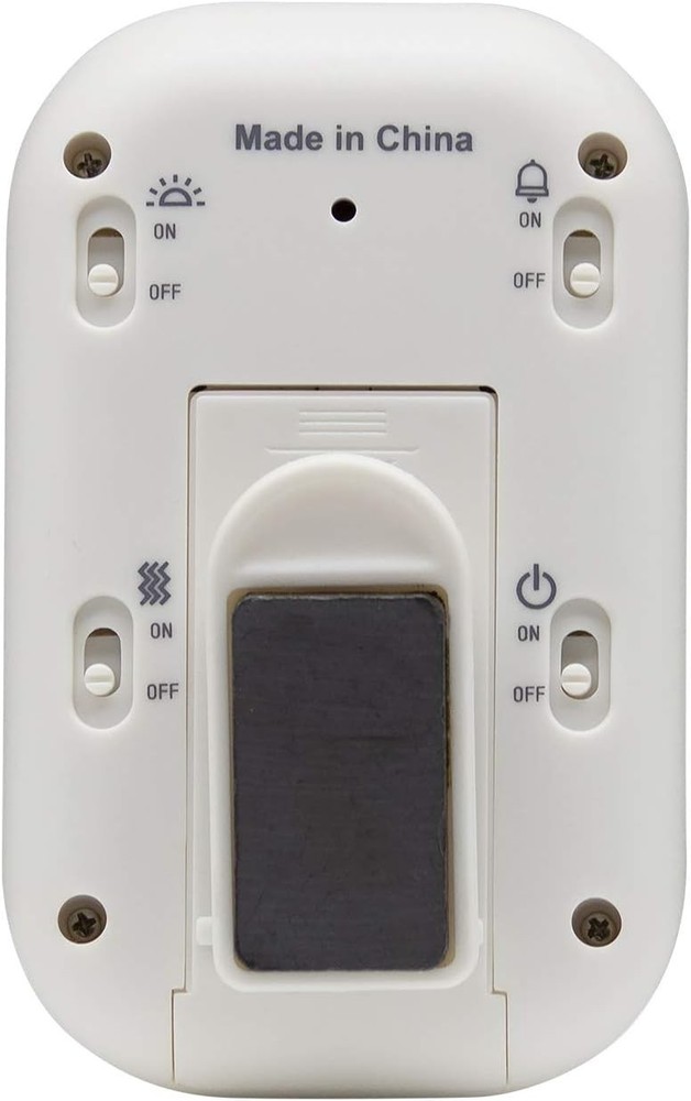 Taylor Multi-Alert (Sound, Light, Vibration) Digital Timer, Standard, White