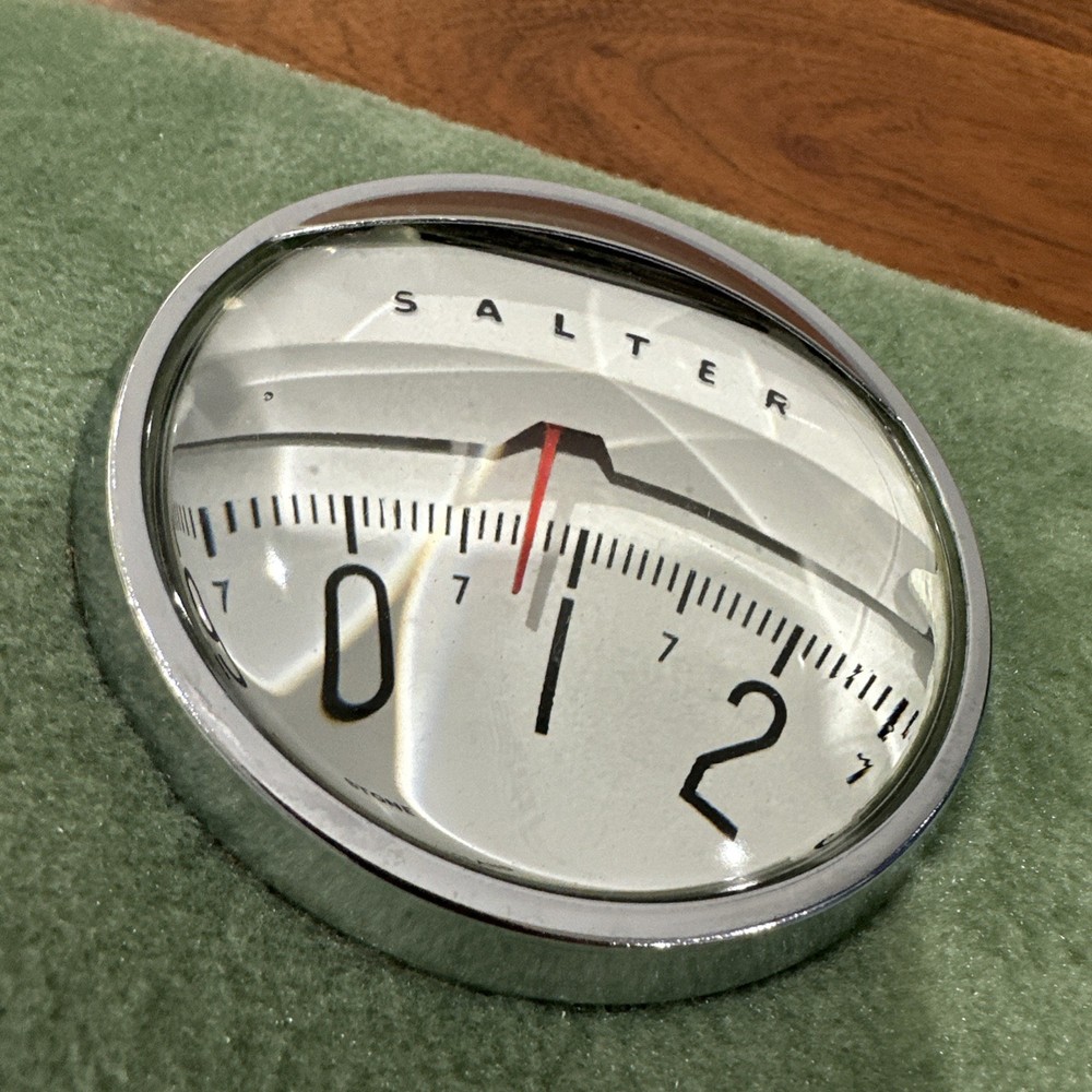 Vintage Green Salter Bathroom Scale Nice Retro Decor Adjustable Reading Working