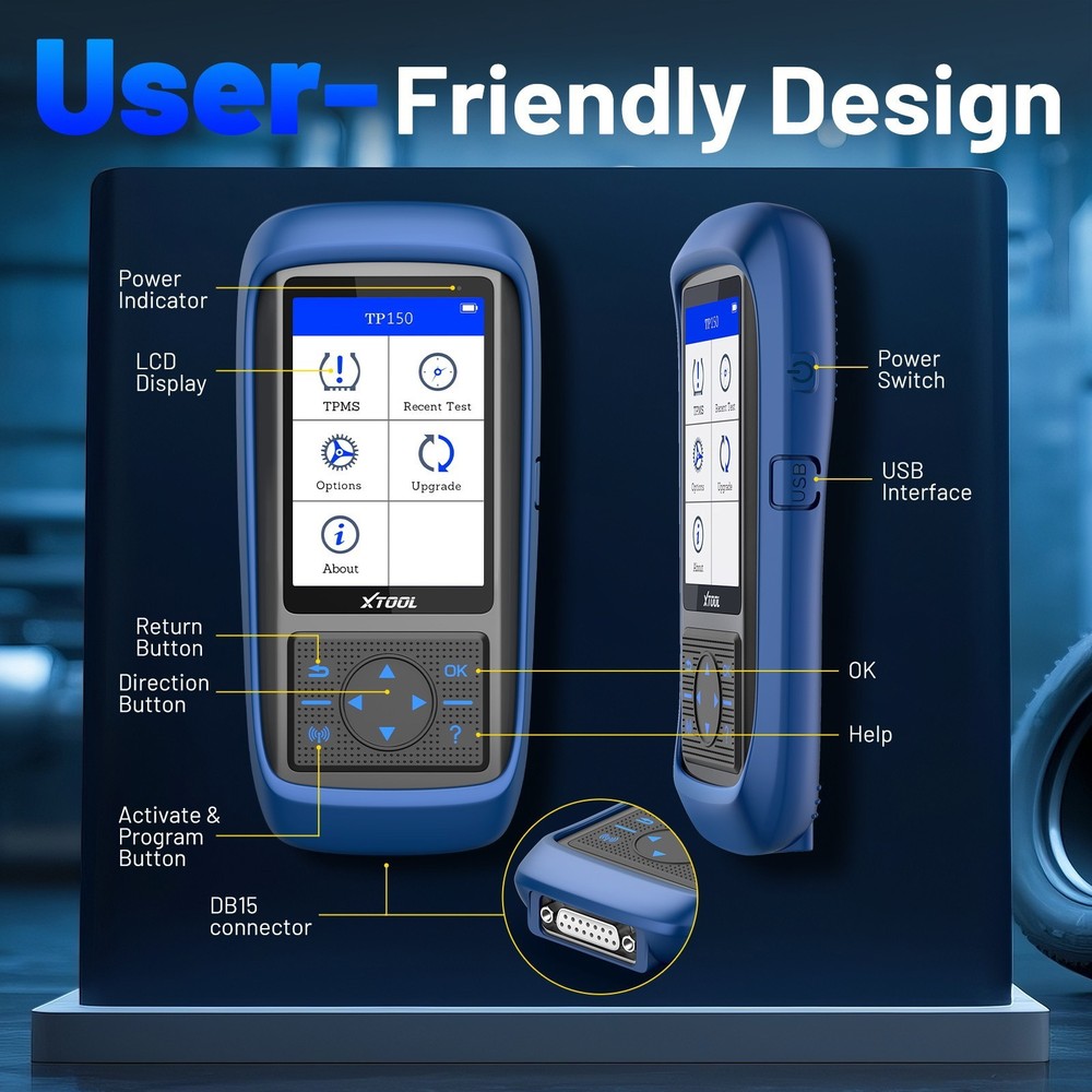 XTOOL TP150 WIFI TPMS Relearn Tool TS100 Tire Pressure Sensors Programming Reset