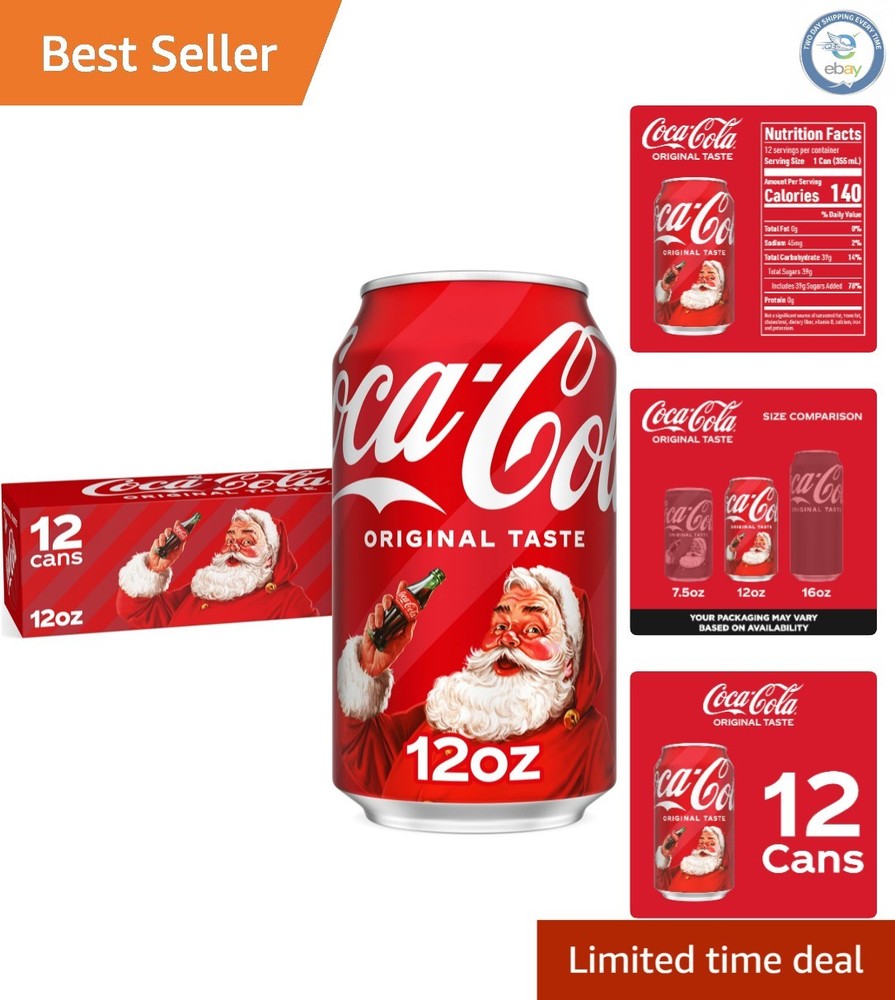 Coca-Cola 12 fl oz Classic Cans - 12 Pack, Perfect for Every Occasion