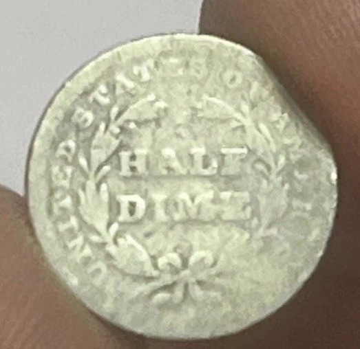 1840 Seated Liberty Half Dime Silver