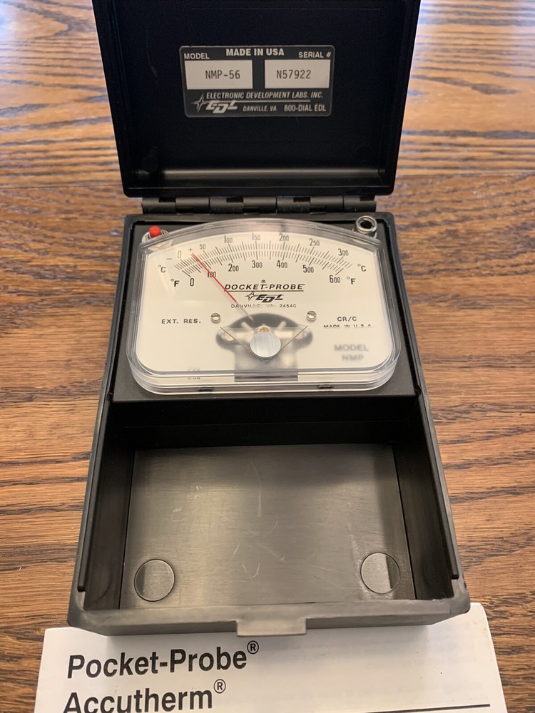 Analog Pryometer Pocket Probe Accutherm/ Measures Temperatures In Any Range