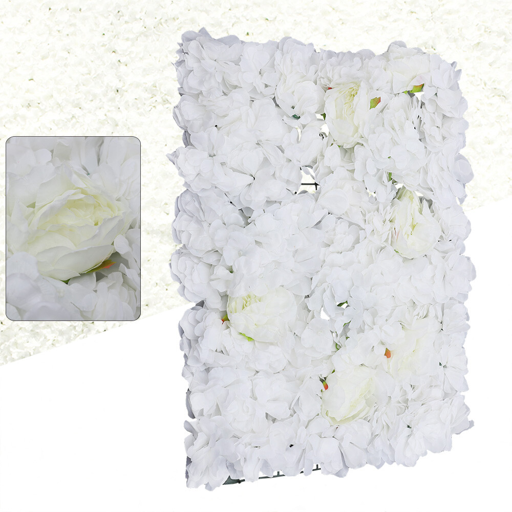 6 PCS Artificial Hydrangea Flower Wall Panel For Wedding Party Backdrop 60x40cm