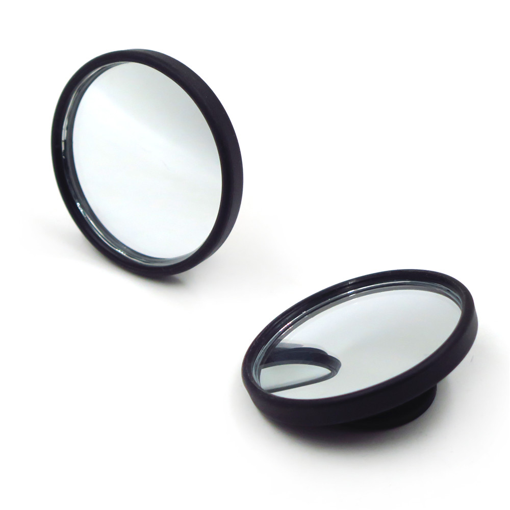 2 Pcs Universal 2" Round Angle Rear Side View Blind Spot Mirror for Car