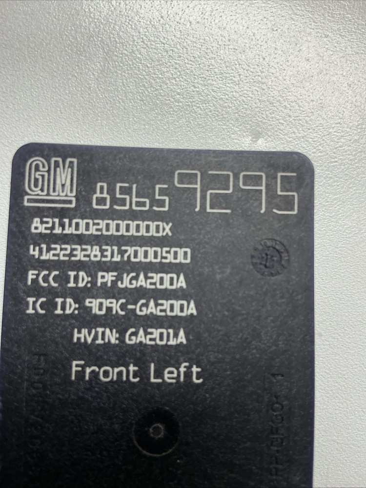 GM Genuine Parts 85659295 UHF Low Energy Remote Control Access Sensor Transce...