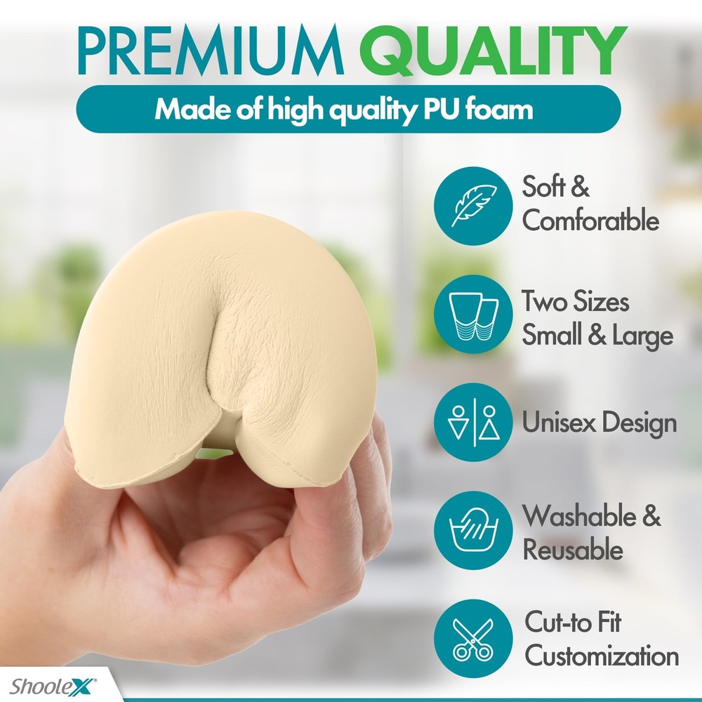 Amputee Toe Filler Soft PU Foam Partial Foot Amputation Customizable for Men ...