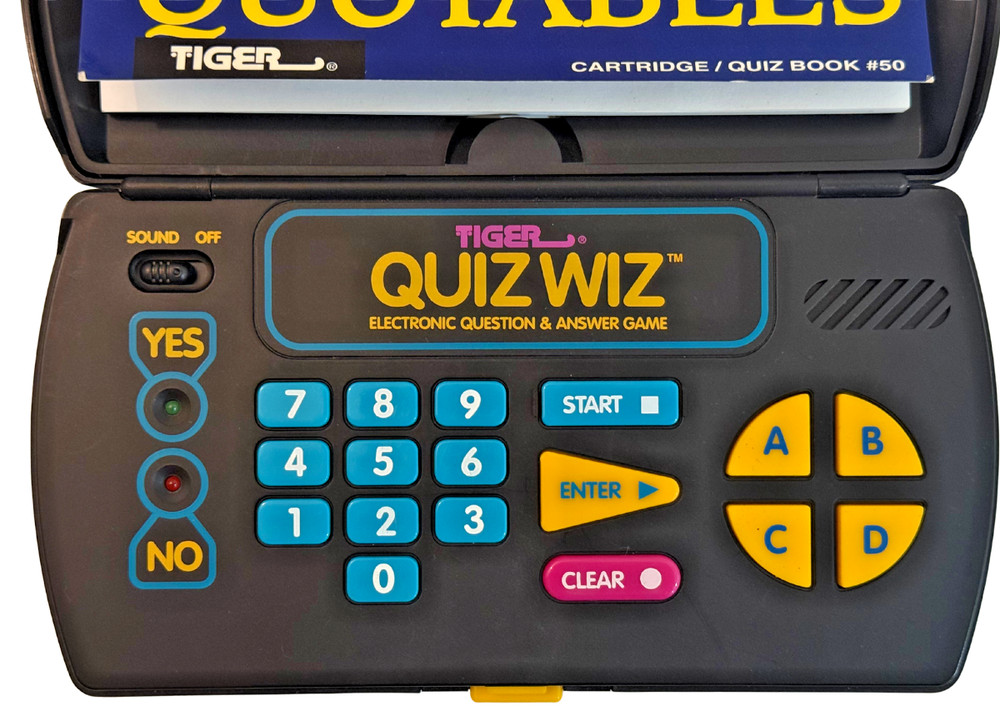 Vintage Tiger Quiz Wiz Electronic Question Answer Game General Knowledge *Works