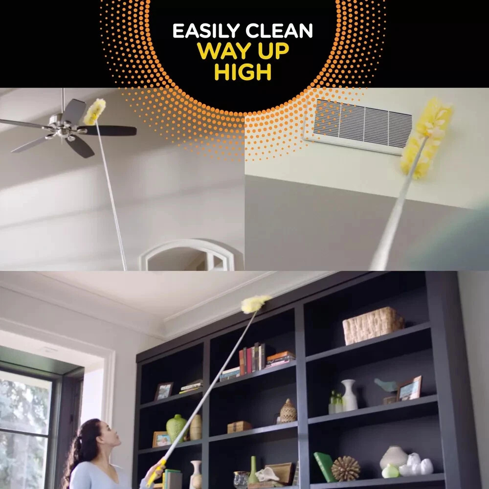 Super Extendable Dusting Kit with Heavy Duty Refills 1-Handle, 4- Dusters