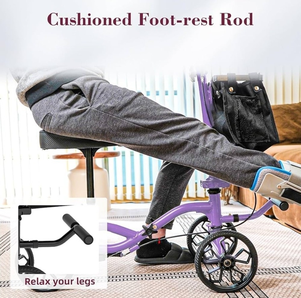 FVZZIN Purple Knee Scooter