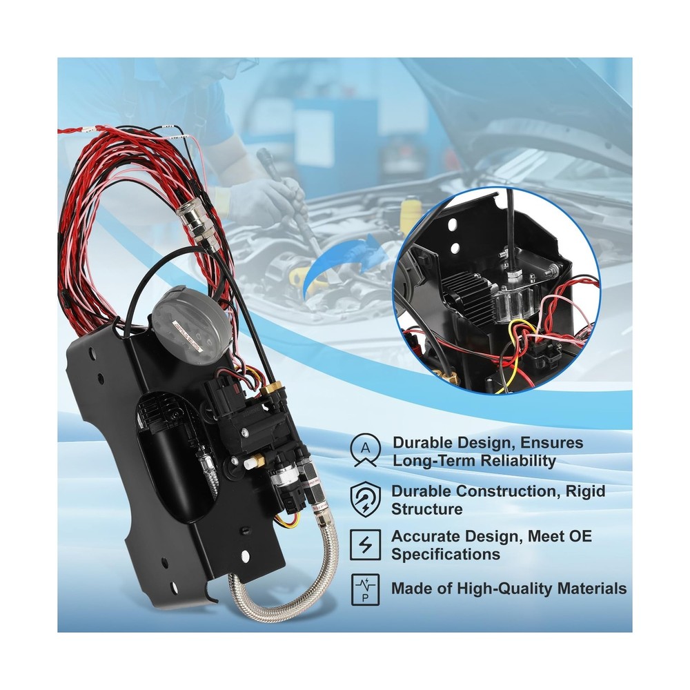 25980EZ Wireless On Board Air Compressor System, Air Spring Compressor Kit, w...