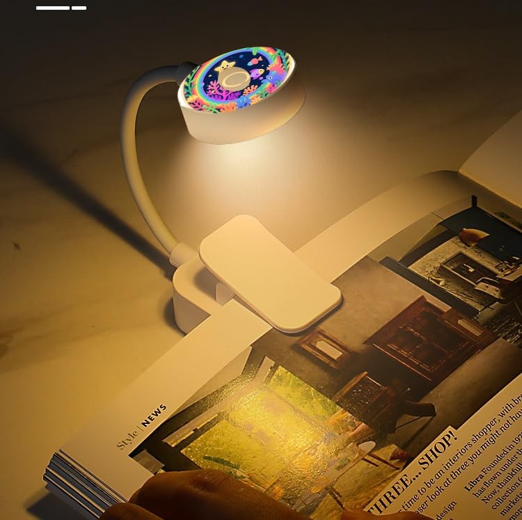 4 Pack Cute Book Light Bulk Reading Bed 3 Color Adjustable Brightness