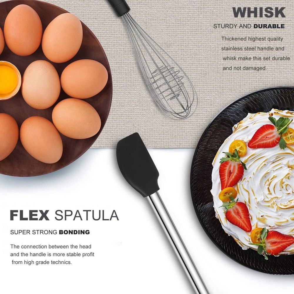 Kitchen Utensils Set - Silicone Cooking Tools - 33 Kitchen Utensils and Spoons