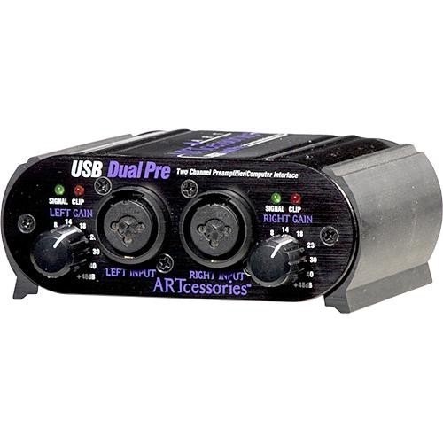 ART USB Dual Pre Battery Powered USB Preamp/Interface w/ 2 x XLR/TRS Inputs