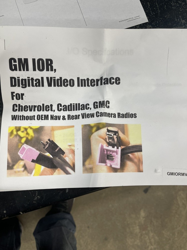 GM MULTI CAMERA INTERFACE FOR IOR RADIOS PART# GMIORMVM