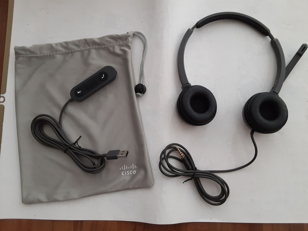 Cisco 521 CP-HS-W-521-USB= Headset Wired Single 3.5mm USB Adapter