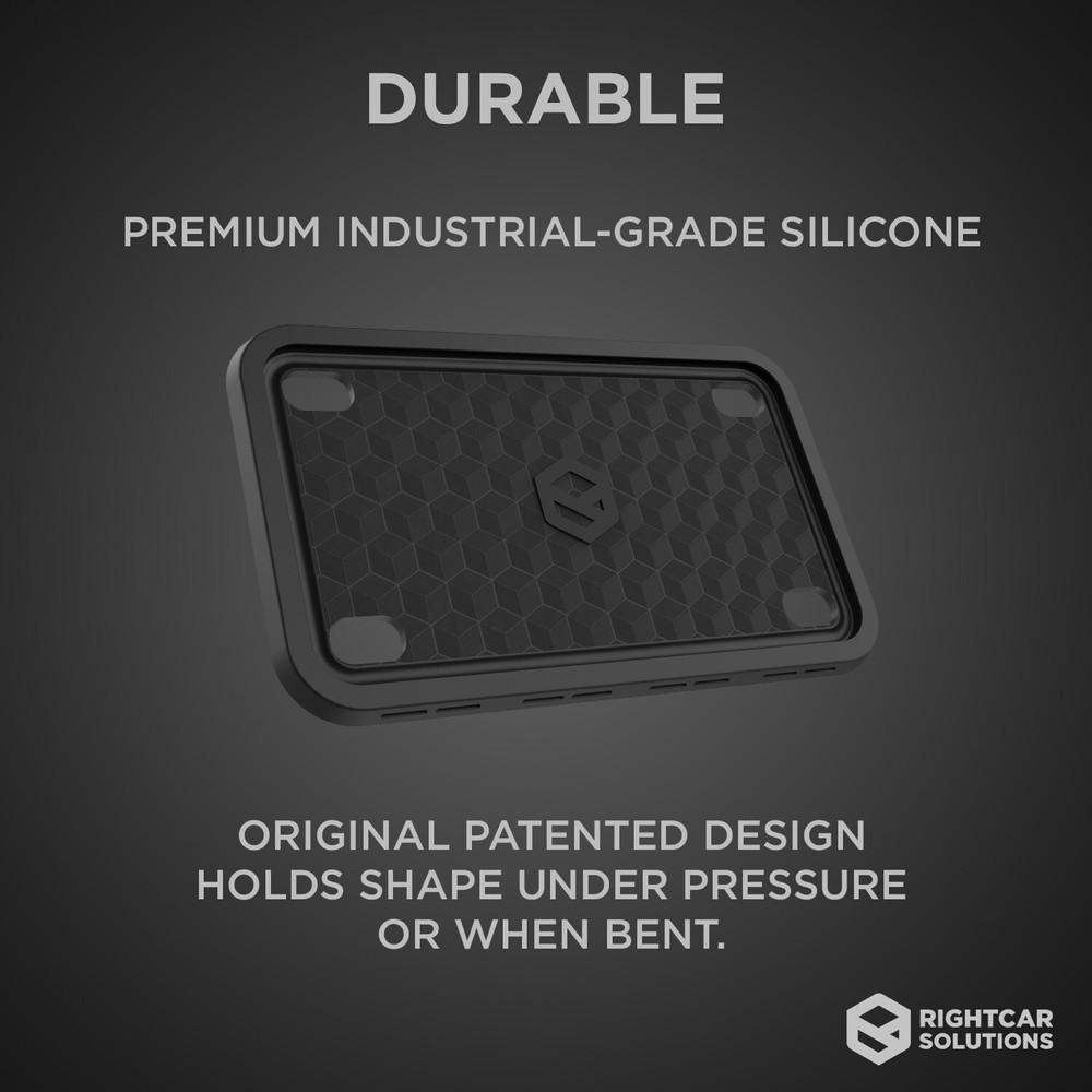 Rightcar Solutions Motorcycle Silicone License Plate Frame | 10 Colors Available