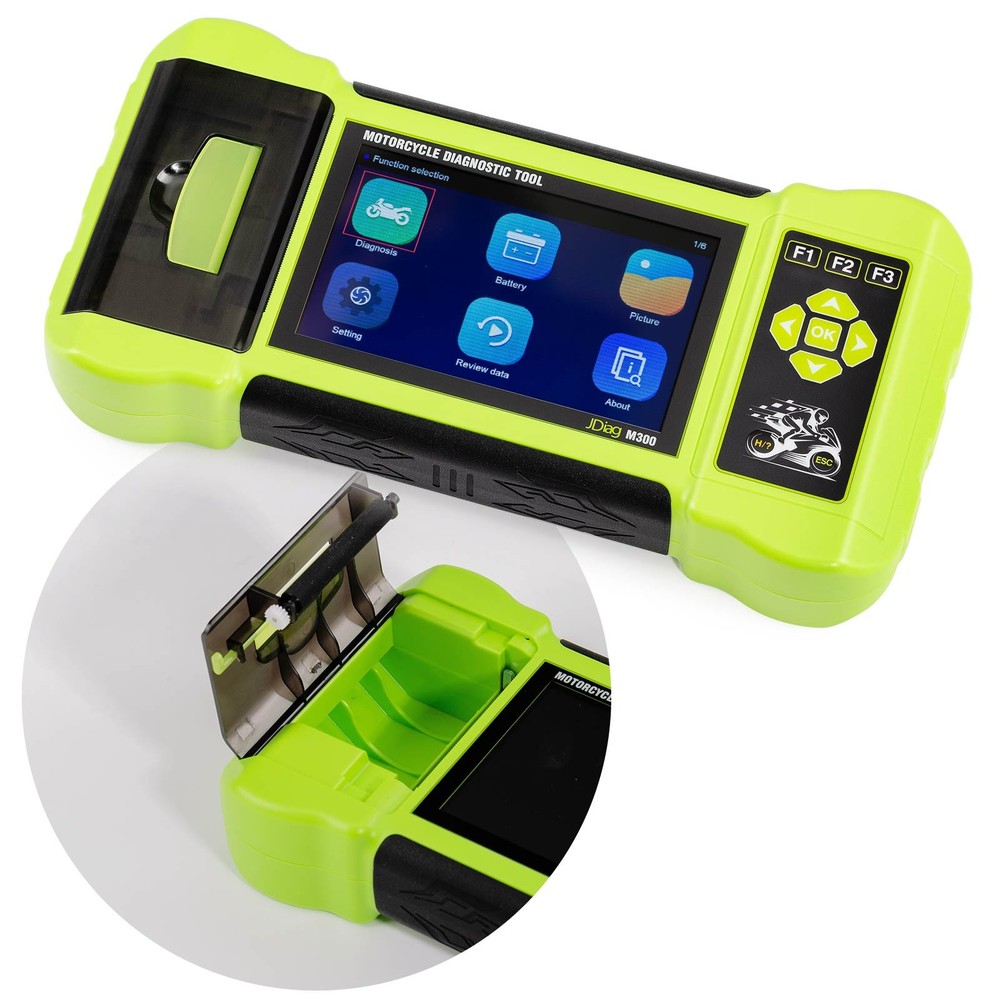 JDiag M300 Motorcycle Diagnostic OBD2 Scanner Full Version Dual System Testing