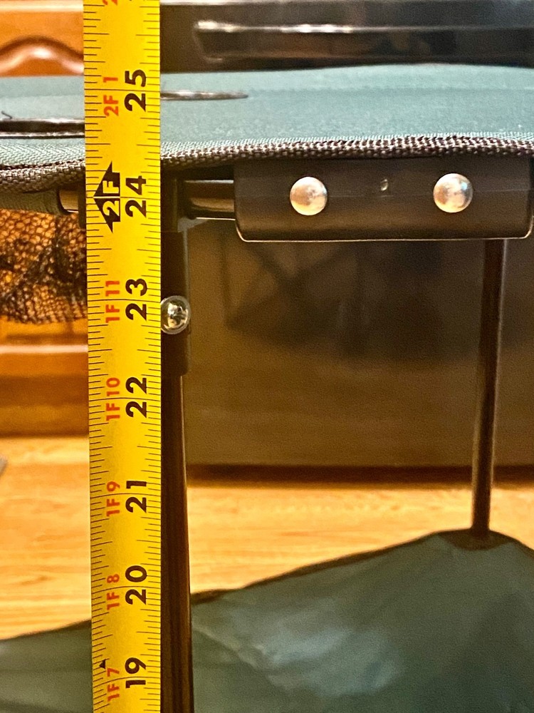 Jorneyman Folding Camping Canvas Table Two Tier 4 Mesh Cup Holders