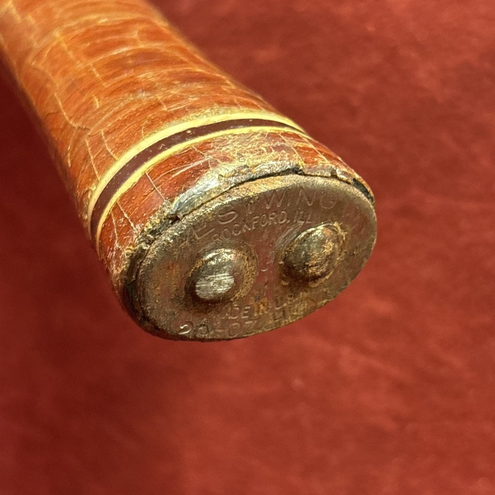 Vintage ESTWING Hammer With Stacked Leather Handle