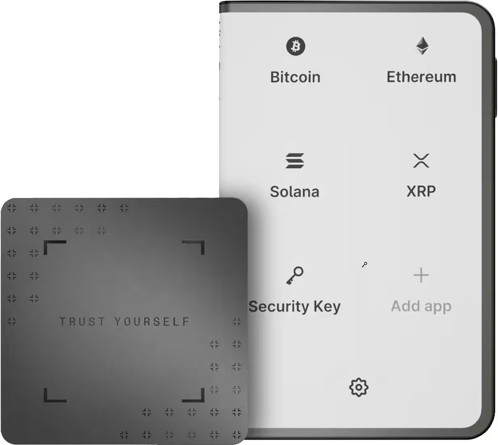 Ledger - Stax Crypto Hardware Wallet with Folio and Recovery Key - Curved E I...