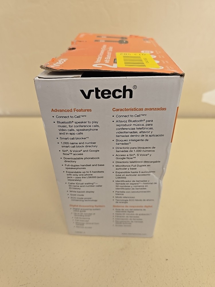 Vtech LS6381-2 Answering System w/ Bluetooth Speaker, 2 Handsets