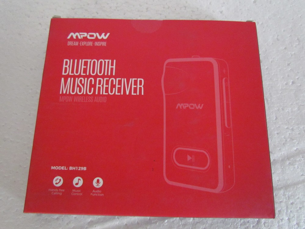 MPOW Bluetooth Music Receiver Wireless + Hands free Calling - BH129B
