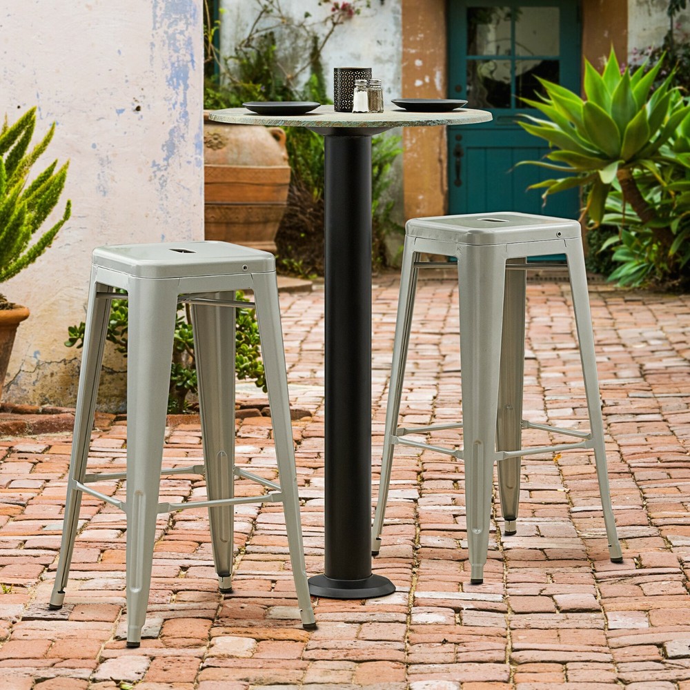 Bolt Down Restaurant Table Base with 4'' Dia. Bar Height Column