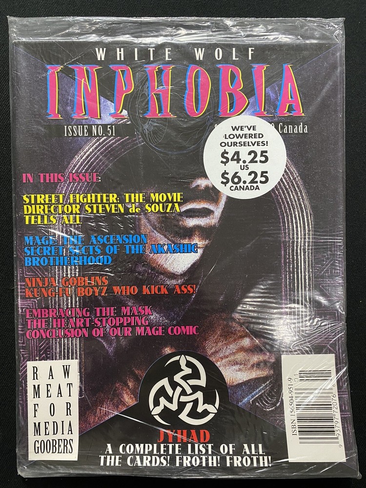 White Wolf Inphobia Issue #51 New Sealed