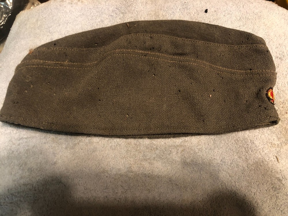Authentic East German Side Cap NVA DDR Uniform Garrison Cap Used