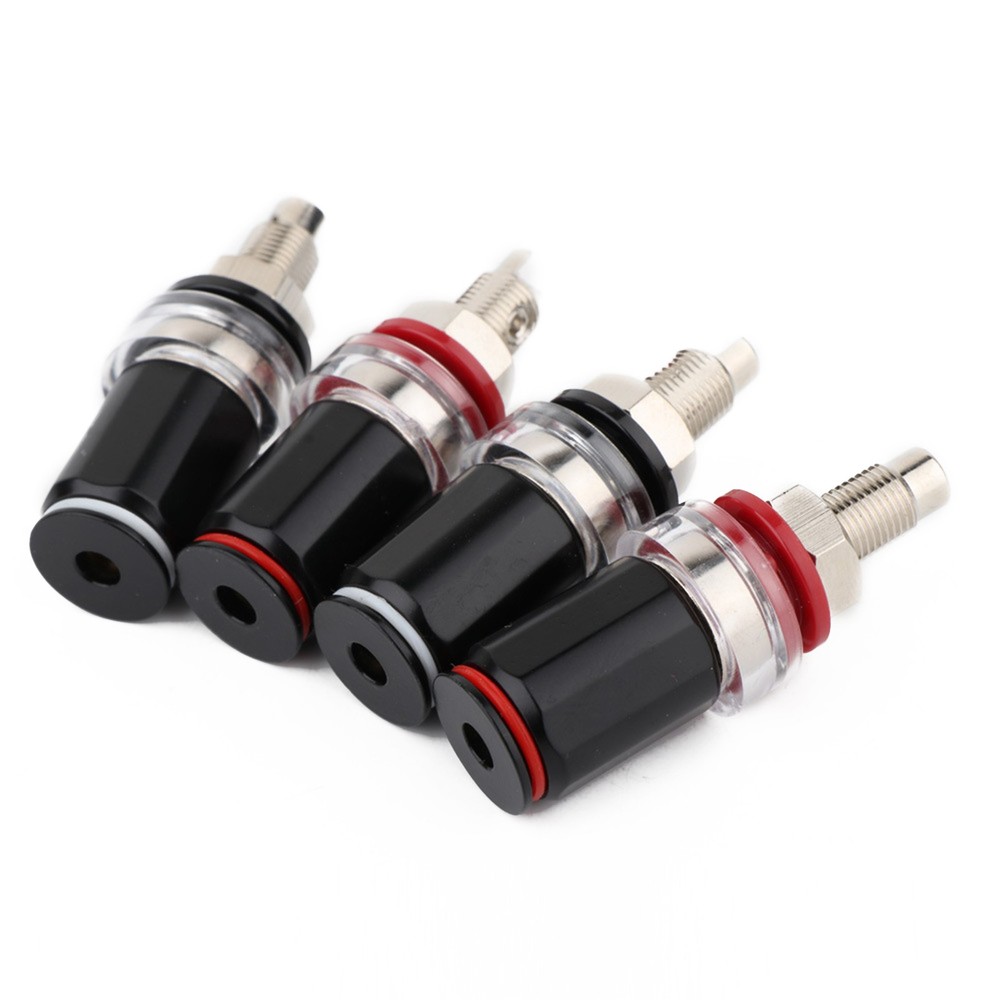 4Pcs 24K HI-END Audio Post HiFi Amplifier Speaker Binding Post Socket Terminal
