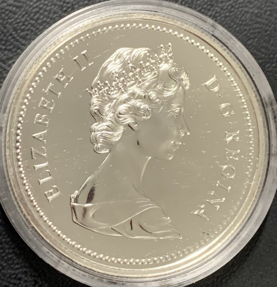 Canada 1975 Silver Dollar, Calgary 100th Anniversary, PL+++++