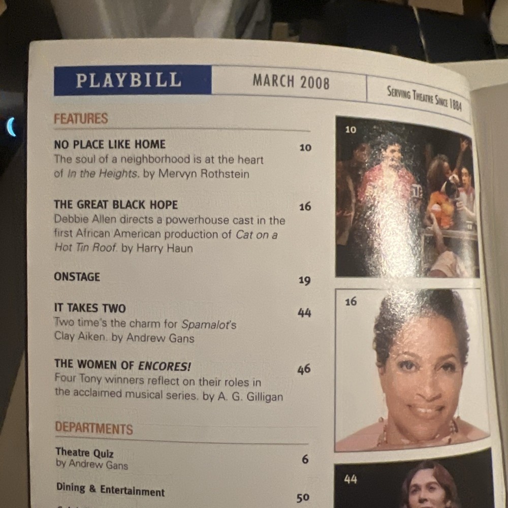 MONTY PYTHON SPAMALOT PLAYBILL 2008 BROADWAY SAM S SHUBERT THEATRE