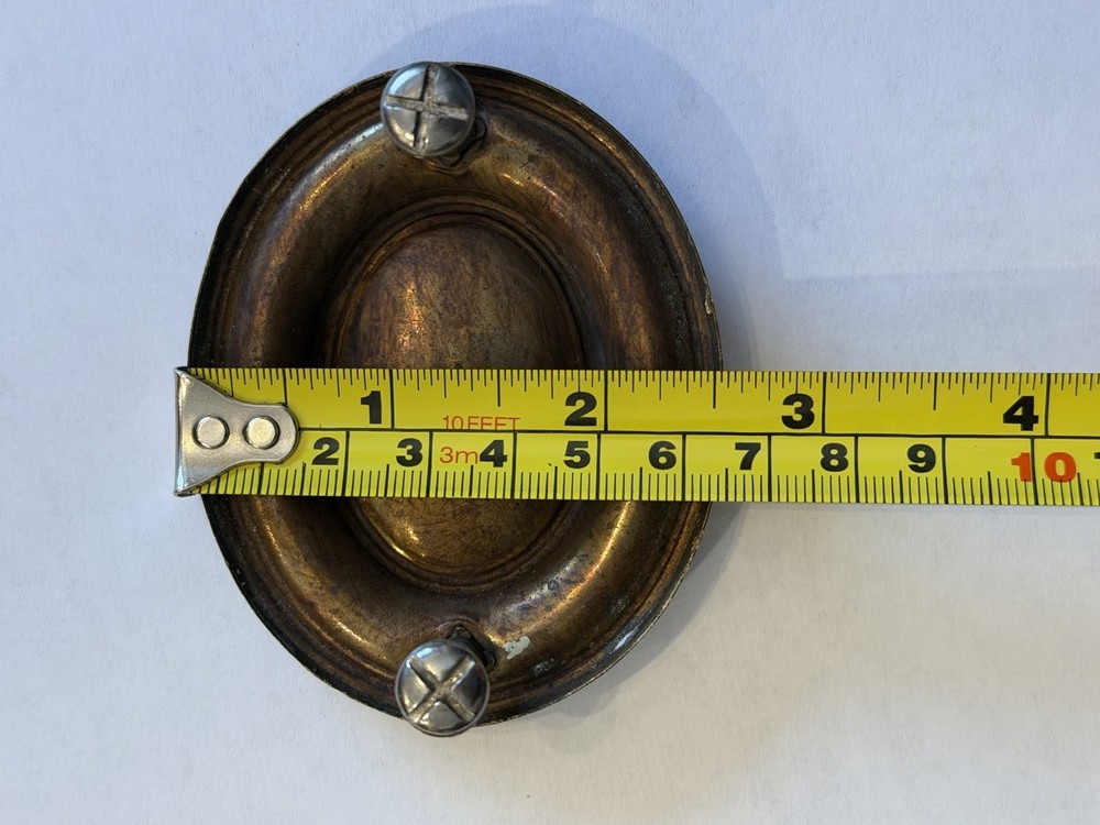 Hepplewhite Style Vintage Drawer Pull Drop Bail Brass Plated Pull 2.5”CC