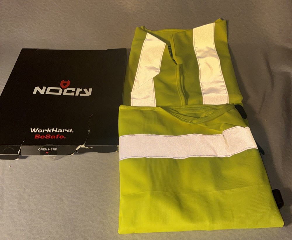 NoCry Premium Reflection Safety Vest for Men with Pockets High Visibility
