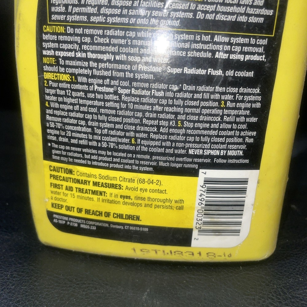 Prestone Radiator Super Flush 22 FL OZ