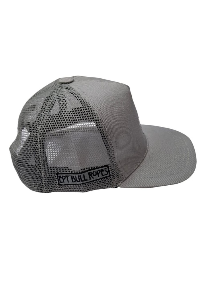 EPT Bull Ropes Grey Snap Back Net Cap - Rubber Logo