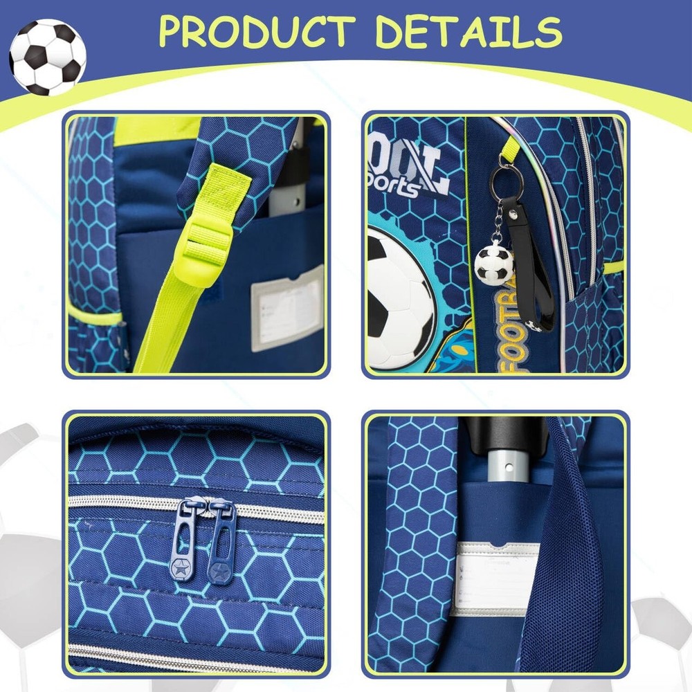 Rolling Backpack for School Backpack with Wheels Kids Backpack for Boys Eleme...