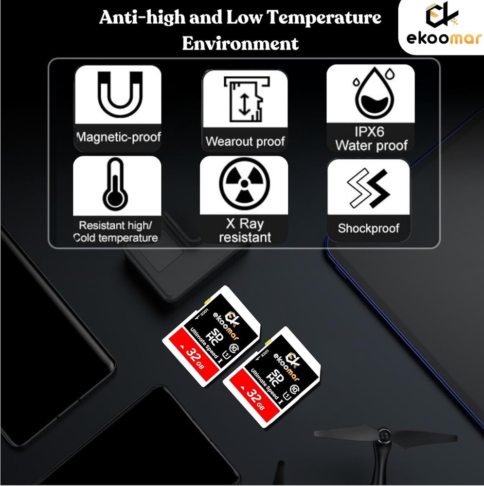 Card - Class 10, High-Speed Memory Card with 100MB/s for Digital Camera, Dash...