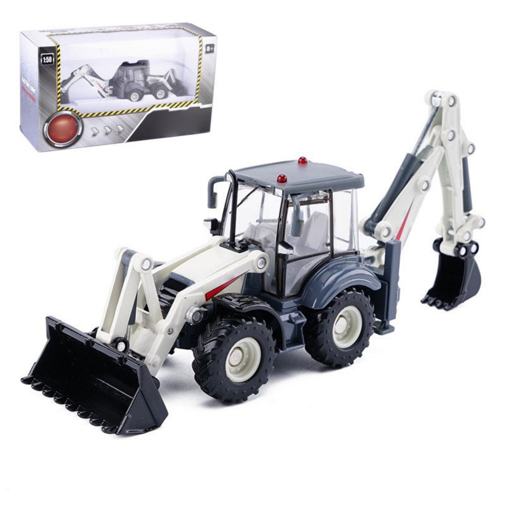 High Simulation Diecast 1/50 Bidirectional Excavator Construction Vehicle Model