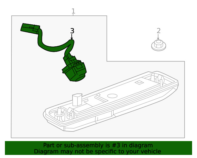 Genuine GM Rear Camera 42746317