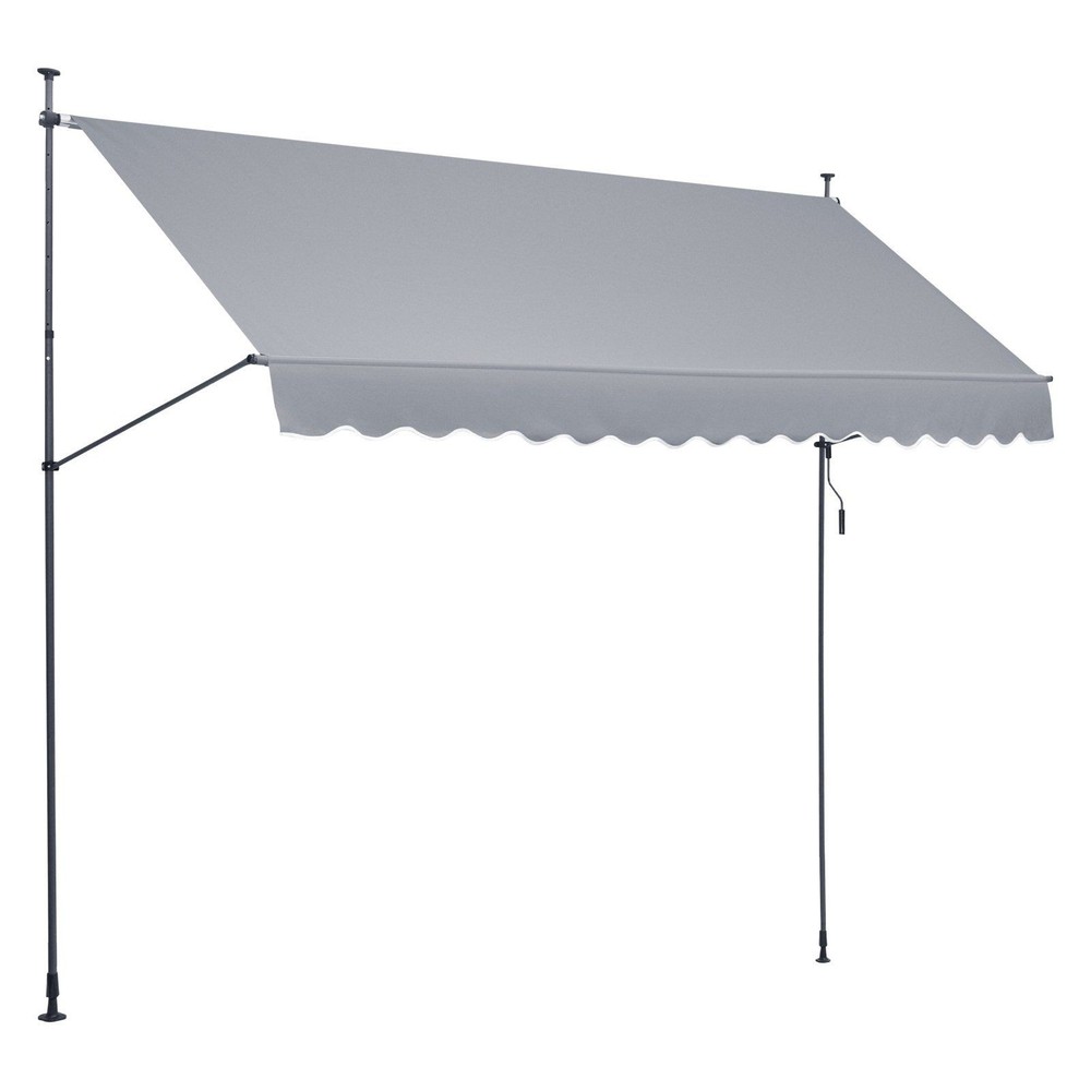 157x47in Extended Coverage Retractable Shade Adjustable Height Comfort