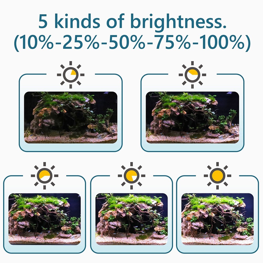 hygger 24/7 Mode Nano Aquarium Light for Betta Fish Tanks with Moonlight Mode