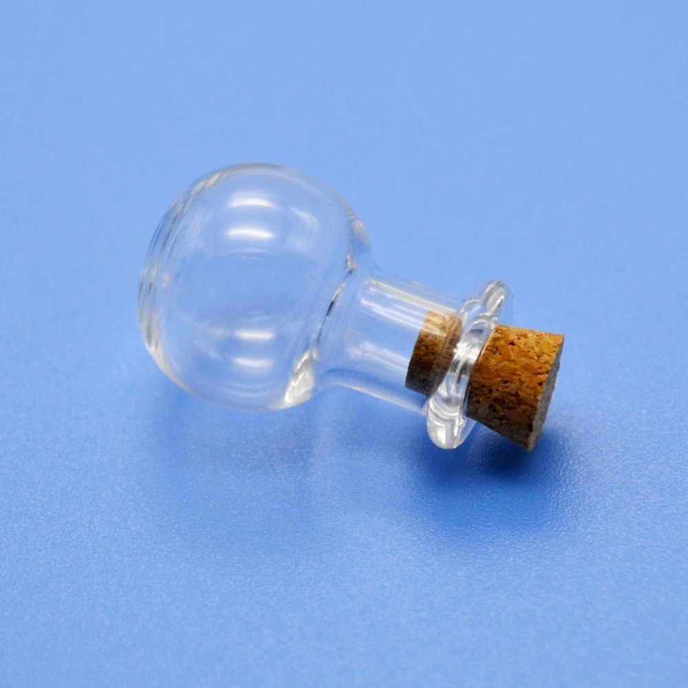 Mini Glass Bottle with Cork Stopper