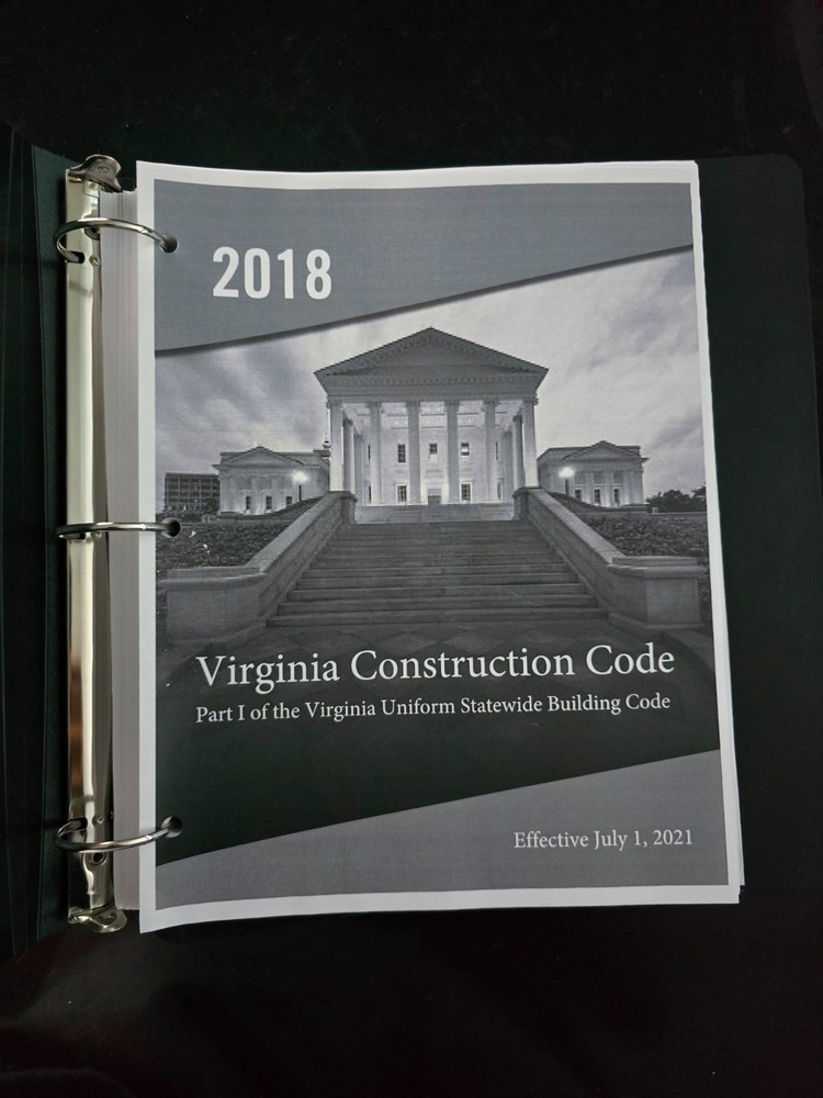 Virginia Construction Code 2018 - Part I of the Statewide Building Code