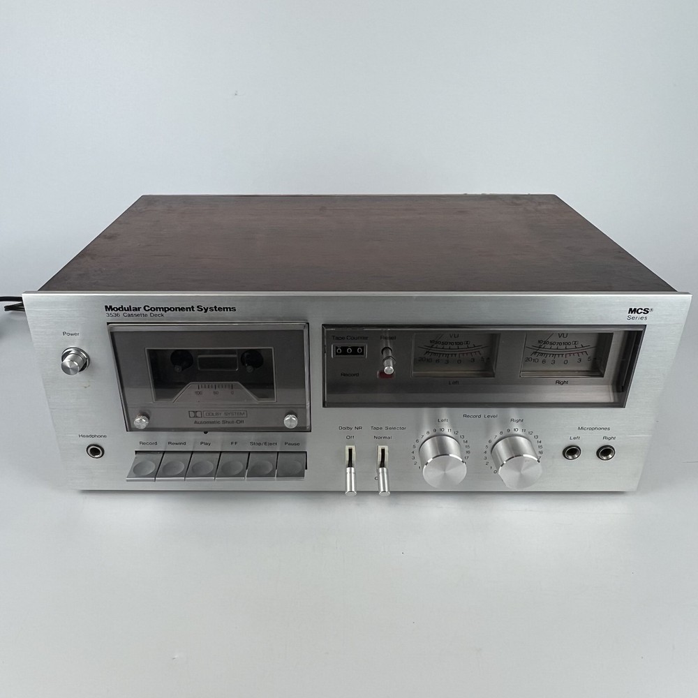Modular Component Systems MCS 3536 Vintage Cassette Deck – Powers On As-Is